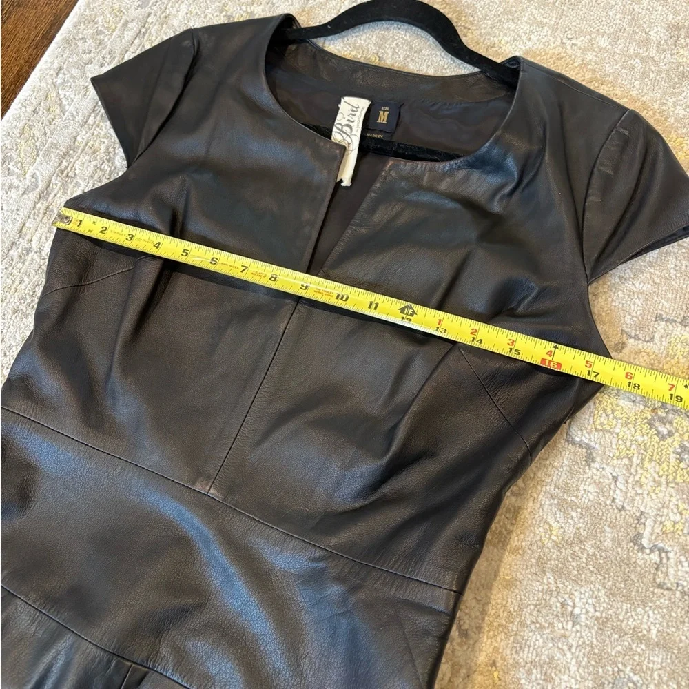 Bird By Juicy Couture Black Leather Mini Dress - Picture 9 of 13